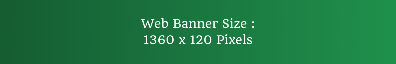 Main Web Banner Size 728 x 90 Pixels